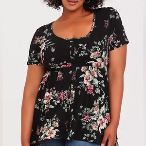 Torrid Floral Blouse